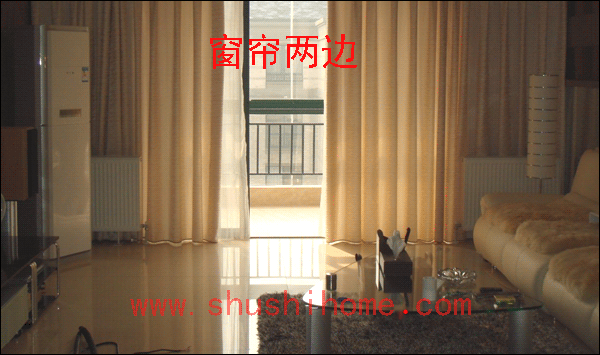 客廳陽臺門兩邊暖氣片安裝效果圖2